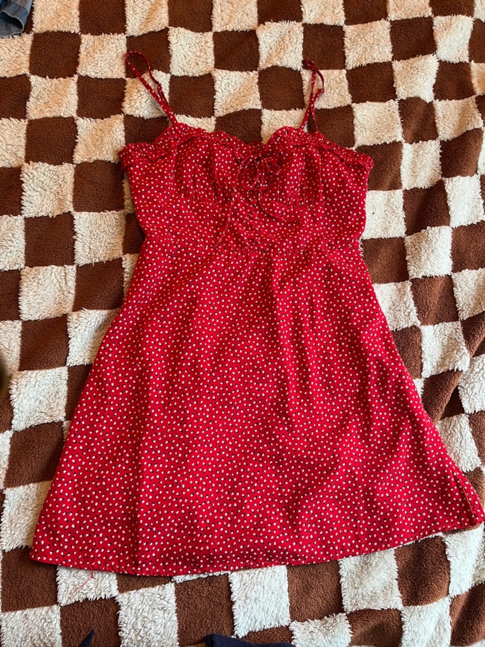 Princess Polly Love Birds Mini dress red